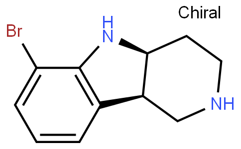 633001 - 6-bromo-2,3,4,4a(S),5,9b(R)-hexahydropyrido[4,3-b]indole | CAS 1059630-07-7